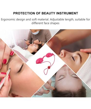 EXCEART Goggles Bed Eye Goggles Safety Eye Cover Tanning Bed Goggles Eye Silicone Goggle Flexible Safety Eyeshields Eye Patch for Hair Removal Beauty Tanning Goggles Tanning Sun Rosy - Buy Online on GoSupps.com