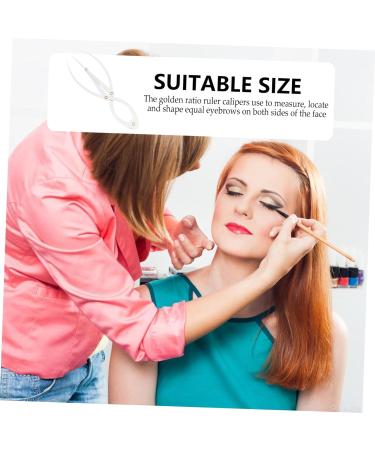NOLITOY 1 Pc Eyebrow Stickers Brow Ruler Eyebrow Positioning Ruler Tool Miss Balance Ruler Stainless Steel - Buy Online on GoSupps.com