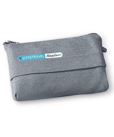 PGI Traders Soft Travel Blanket with Bag | Doubles as a Pillow | Airplane, Car, Office, Home | Lightweight and Cozy | Portable and Compact | Smoke Full Smoke