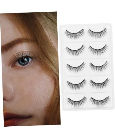 Beavorty 5 Pairs False Eyelashes Eyelash 3D Eyelashes False Eye Lashes reusable eyelashes long eyelashes fluffy volume lashes Handmade Eyelashes tool dense artificial fiber - Buy Online on GoSupps.com
