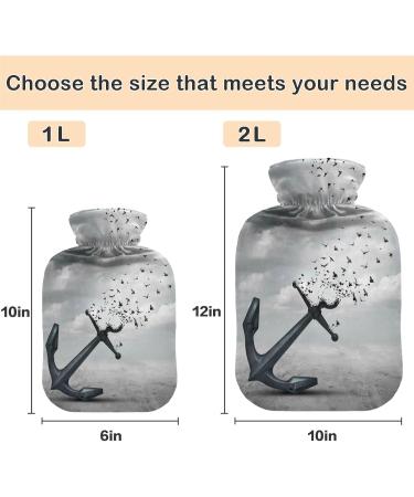 Shop Naanle Flying Birds Anchor Hot Water Bottle - 1L Transparent | Pain Relief & Cold Therapy | Ideal for Bed Hands & Feet - Buy Online on GoSupps.com