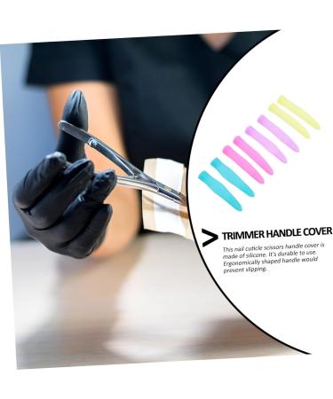 Beavorty 4 Pairs Cuticle Nipper Handle Sleeve Nail cat Nail caps Pouch Bag DIY Scissor Cuticle Scissor Handle Cover Sewing Safety Cover Embroidered Silica Gel - Buy Online on GoSupps.com