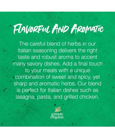 Simply Organic Italian Seasoning 0.95 oz | Authentic Flavor for Cooking - Buy Online on GoSupps.com
