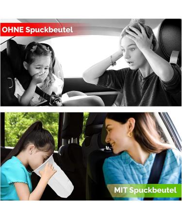10 Pack Emesis Bags - 1500ml Travel Motion Sickness & Airplane Vomit Bags for Nausea Relief - Buy Online on GoSupps.com