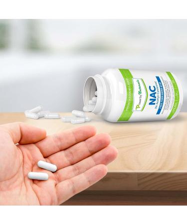 Power By Naturals NAC Supplement - 1000mg N-Acetyl Cysteine for Liver and Lung Support - 90ct Pure NAC Capsules - Buy Online on GoSupps.com