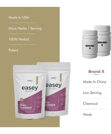 Easey Blast para-Cleanse 10 Day Gut Health Supplement with Pumpkin Seed Wormwood Black Walnut Garlic & More - 8oz Powder - Buy Online on GoSupps.com