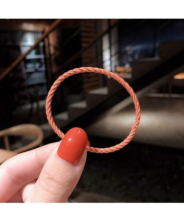 Rpanle 100 Pcs Elastic Hair Ties - Thin Ponytail Bands for Girls & Women | Ideal Hair Accessories - 3cm x 3mm - Buy Online on GoSupps.com