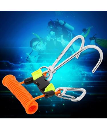 VGEBY Stainless Steel Diving Reef Hook Double with Spiral Coil Lanyard - Buy Online on GoSupps.com