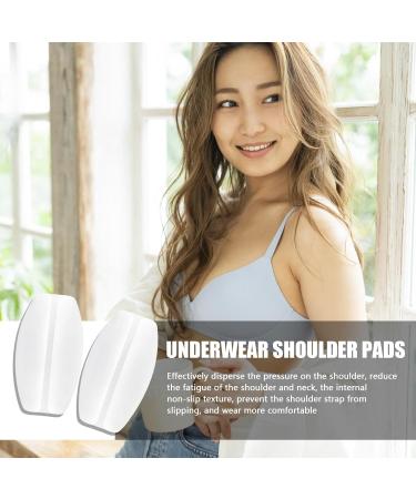 Underwear Shoulder Pads - Anti-Slip Silicone Shoulder Enhancer Pads - Adhesive Non-Slip Shoulder Protectors Pads For Lady And Women Party White - Buy Online on GoSupps.com
