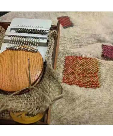 Rumexeng Small Weaving Loom - Wooden Speedweve Darning Loom for DIY Clothing Repair - 14 Hooks for Quick and Beautiful Stitching - Buy Online on GoSupps.com