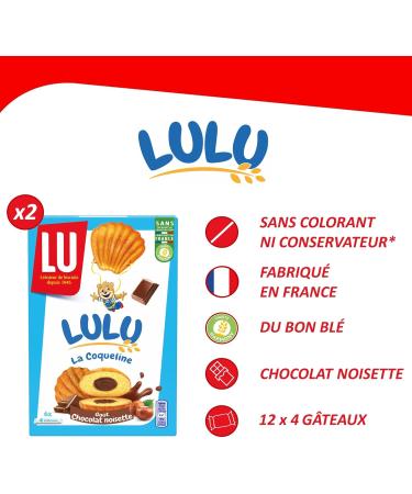LU - La Bo te LULU - Assortment of 10 Packets: Chocolate Hazelnut Trays (x3) Chocolate Coqueline (x2) L'Ourson Chocolat (x2) Strawberry Tray (x2) Strawberry Coqueline (x1) - Pack of 1.4 kg - Buy Online on GoSupps.com