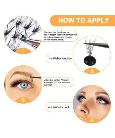 280 PC Individual Eyelashes for Beginners | 30D + 40D Mix Lash Clusters | Perfect for Eyelash Extensions 9-15mm - Buy Online on GoSupps.com
