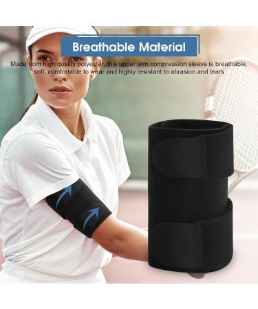 Adjustable Upper Arm Compression Sleeve for Bicep Tendonitis - Elbow Brace for Arm Support - Buy Online on GoSupps.com