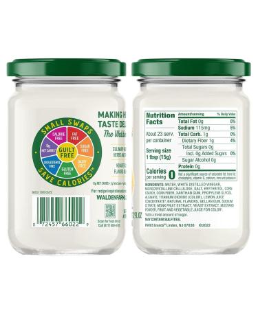 Walden Farms Amazin Mayo Spread 12 oz Jar (2 Pack) - Light and Tangy Mayonnaise | 0g Net Carbs | Paleo and Keto Friendly | Kosher Certified - Perfect for Sandwiches, Salads, Wraps, and More - Buy Online on GoSupps.com