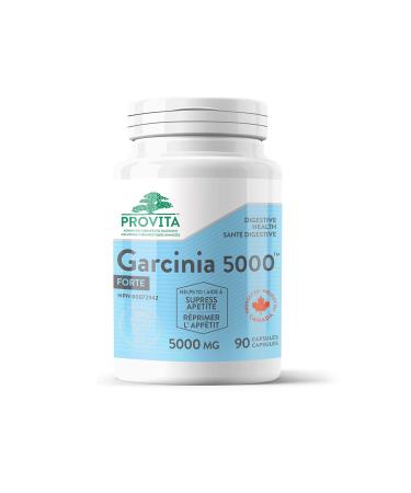 Garcinia 5000 Forte (Lower Appetite) by Provita Nutrition (Canadian Made) 90 Capsules