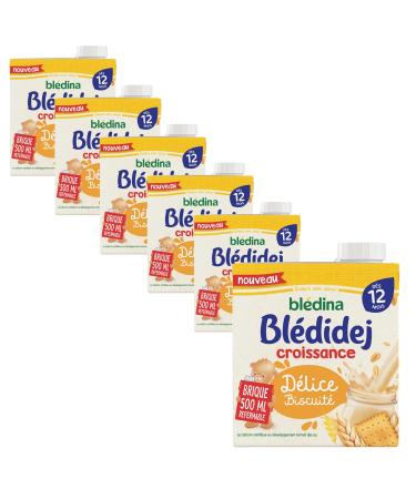 Bl dina Bl didej - C r ales b b Lact es Biscuit - D s 12 Mois - 6 briques de 500mL Divers 500mL