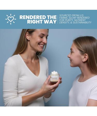 Eva Naturals Whipped Beef Tallow for Skin with Manuka Honey Moisturizer Balm for Face Moisturizing Cream for Soft Smooth Skin - 2oz 2 Ounce (Pack of 1) - Buy Online on GoSupps.com