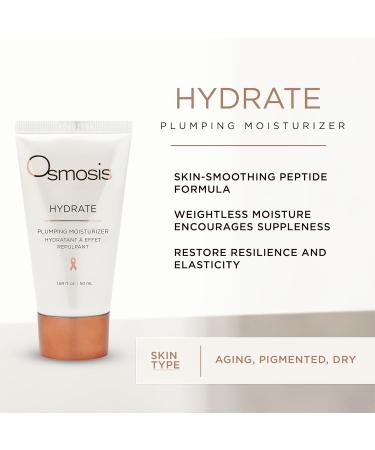 OSMOSIS HYDRATE Plumping Facial Moisturizer - Shea Butter for Aging Sensitive & Dry Skin - 1.69 Fl Oz | International Shipping Available - Buy Online on GoSupps.com