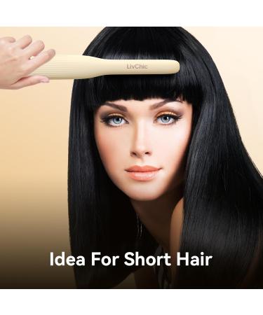 Small Flat Iron 1/2 Inch - Perfect for Short Hair Pixie Cuts & Bangs | Anti-Pinch Design | Dual Voltage Travel-Friendly | White - Buy Online on GoSupps.com