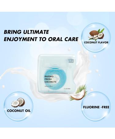 Organic Coconut Oil Infused Dental Floss - Vegan, Cruelty-Free, Orange - 6 Month Supply - Buy Online on GoSupps.com