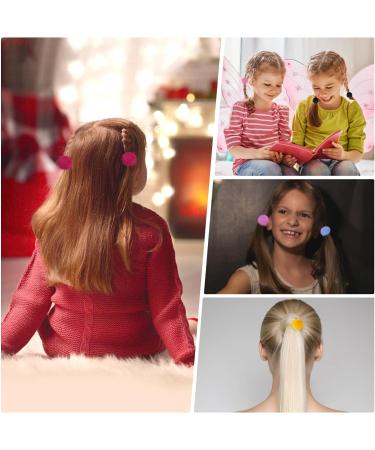 Yolev 24 Pcs Pom Ball Hair Ties Headbands for Baby Girls - Stretchy Nylon Hairbands for Newborns to Kids - Buy Online on GoSupps.com