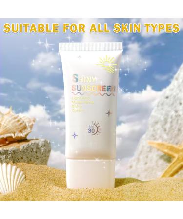 Glitter Sunscreen SPF 30 - Shimmering Face & Body Primer | Lightweight Non-Greasy UVA/UVB Protection - Buy Online on GoSupps.com