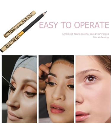 Baluue 2pcs Eeyebrow Pen with Brush Eyebrow Definer Pencil Eyebrow Makeup Long Lasting Waterproof Black 1# 1 count (Pack of 1) Black 1 - Buy Online on GoSupps.com