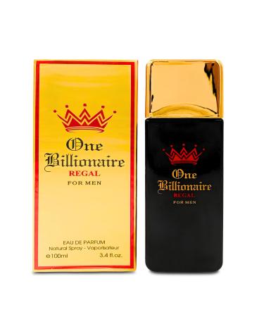 One Billionaire Sensual Woody Fragrance for Men | Long Lasting Cologne Aromatic Scent Eau de Parfum Natural Spray - Great Holiday Gift 3.4 Fl Oz/100 Ml