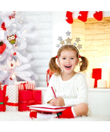 Uonlytech Bridal Hair Clip Christmas Star Headband Shiny Pentagram Head Bopper Holiday Hair Hoop Birthday Hair Accessories for Costume Party Wedding Hair Clip - Buy Online on GoSupps.com