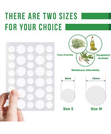 Pimple Patch Device - 72 Herbal Condensed Patches for Small to Large Pimples, Warts, and Blackheads on All Skin Types - Buy Online on GoSupps.com