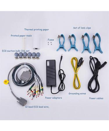 Zumaha Portable EKG Monitor - Professional Digital 3-Channel Electrocardiographer with Color LCD & Printing Paper | Home Health Device for Accurate ECG Monitoring - Buy Online on GoSupps.com