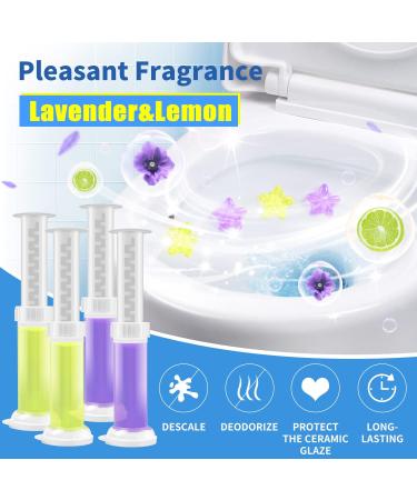 NATRUTH Toilet Cleaning Gel 4PCS Lavender Lemon Scent, 36 Doses - Keep Toilet Bowls, Basins, and Sinks Clean with Long-lasting Fragrance - Buy Online on GoSupps.com