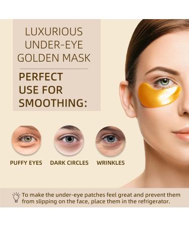 Under Eye Mask (20 Pairs) - Collagen Eye Gel Patches & Vitamin C Eye Patches for Dark Circles Puffiness Anti-Aging - Hydrating Gel Treatment for Men & Women by Panda Beauty - Buy Online on GoSupps.com