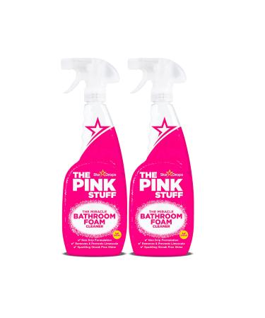 Stardrops - The Pink Stuff - The Miracle Bathroom Foam Cleaner 750ml 2-Pack Bundle 25.36 Fl Oz (Pack of 2)