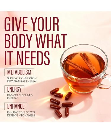 AMUA Lirae Extra Strength Cinnamon Supplements Ceylon Cinnamon 7 200mg Equivalent | 200 Softgels with MCT Oil | Highly Bioavailable Herbal Extract | Non-GMO Gluten Free(1PCS) - Buy Online on GoSupps.com