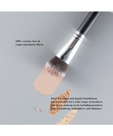 ENERGY Foundation Brush for Liquid Makeup Professional Vegan Makeup Brush for Foundation Powder Contour Bronzer Blending Contouring Dense Soft Face Brush Black 200 - Buy Online on GoSupps.com