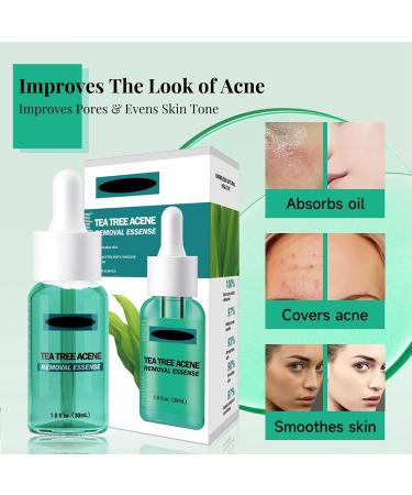 Tea Tree Face Serum - Acne Remove Face Serum for Women - Dark Spot Remover for Face Essence - Reduce Redness Oil Control Clean Dirt - Shrink Pore Minimizer Firm Lift Skin - Moisture Hydrate Refreshing - Buy Online on GoSupps.com