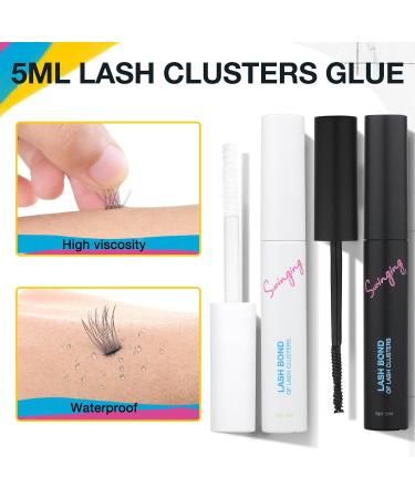 SWINGING Lash Clusters Glue - Long-Lasting Waterproof Bond for DIY Eyelash Extensions | 5ml Black Lash Bond - Buy Online on GoSupps.com