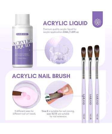 Saviland Acrylic Nail Kit with Drill - 3 Colors Acrylic Powder with Acrylic Liquid & 3PCS Acrylic Brushes Nail Drill All-in-1 Manicure Tools for Acrylic Nails Professional Acrylic Nail Kit - Buy Online on GoSupps.com