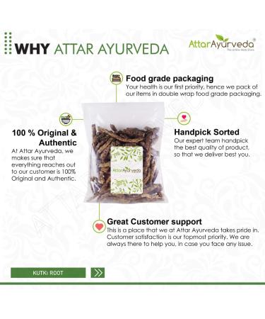  ATTAR AYURVEDA Attar Ayurveda Kutki - Katuki - Picrorhiza Kurroa (100 g) - Buy Online on GoSupps.com