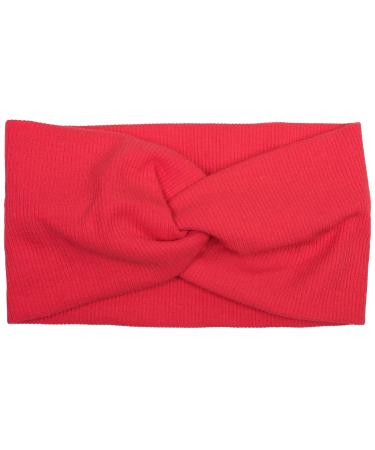styleBREAKER ladies hairband in fine rib look with bow twist knot headband headband 04026009 color: coral - Buy Online on GoSupps.com