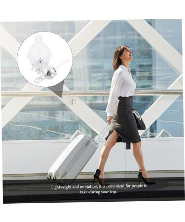 MAGICLULU 1pc Perfume Bottle Mini Perfumes Air Mister for Essential Oils Accessories Humidifier Women Retro Decor Liquid Containers Freshener Small Travel Essence Composite Material Glass 9X4X4CM Silver - Buy Online on GoSupps.com