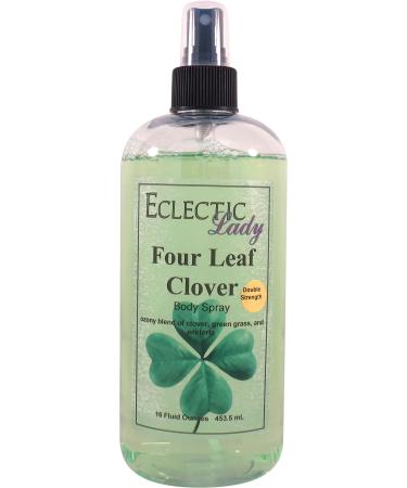 Four Leaf Clover Body Spray (Double Strength) 16 ounces Body Mist for Women with Clean Light & Gentle Fragrance Long Lasting Perfume with Comforting Scent for Men & Women Cologne with Soft 16 Fluid Ounces (Double Strength)
