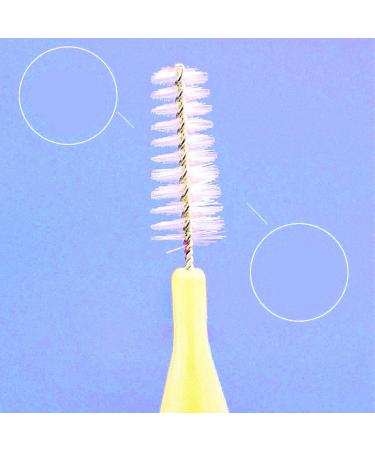 Interdental Brush Set - 40 Ultrathin Brushes for Braces | 0.4mm Soft Cleaning Tool for Adults - Yellow | Perfect for Tooth Gaps & Interdental Spaces - Buy Online on GoSupps.com