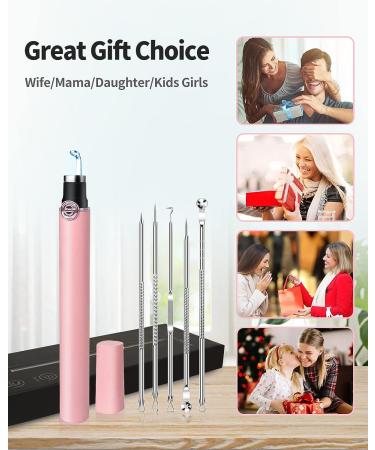 Blackhead Remover Tool Kit with Camera | Stainless Steel Pimple Popper Extractor for Blemish, Whitehead, Comedone, Zit, Acne | Pink - Buy Online on GoSupps.com