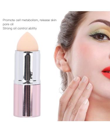 Oil Absorbing Face Roller - Volcanic Stone Mini Roller for Skincare & Makeup | Pink Facial Roller for Oil Control - Buy Online on GoSupps.com