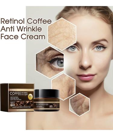 Hydrating Retinol Caffeine Wrinkle Cream Anti-Wrinkle Cream with Retinol and Caffeine Skin Care Cream Wrinkle Repair Cream Soft Texture For All Skin Types 50g - Buy Online on GoSupps.com
