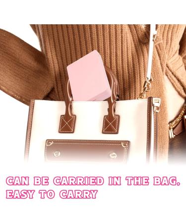 Pocket Mirror with Five Makeup Brushes Led Compact Travel Makeup Mirror Rechargeable Dimmable Portable Makeup Small Mirror with Light for Purse Handbag Pocket Gifts Folding Handheld (Black) - Buy Online on GoSupps.com
