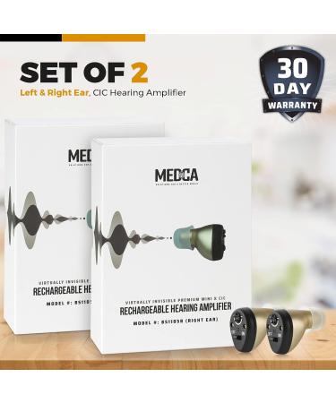 Recharged Couple CIC Hearing Aids Nearly Invisible Digital Noise Suppression for Seniors & Adults - International Shipping - Buy Online on GoSupps.com