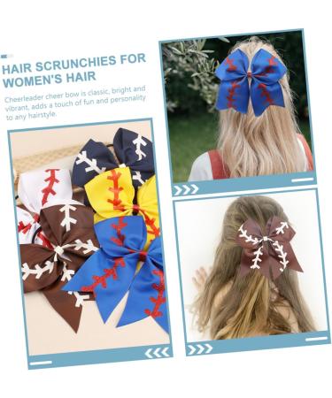 Beavorty baseball for kids barrettes for girls kids baseball girls softball cheerleader bow bows for cheerleading cheer bows bow scrunchies bows for cheerleaders hair Miss Ribbon - Buy Online on GoSupps.com